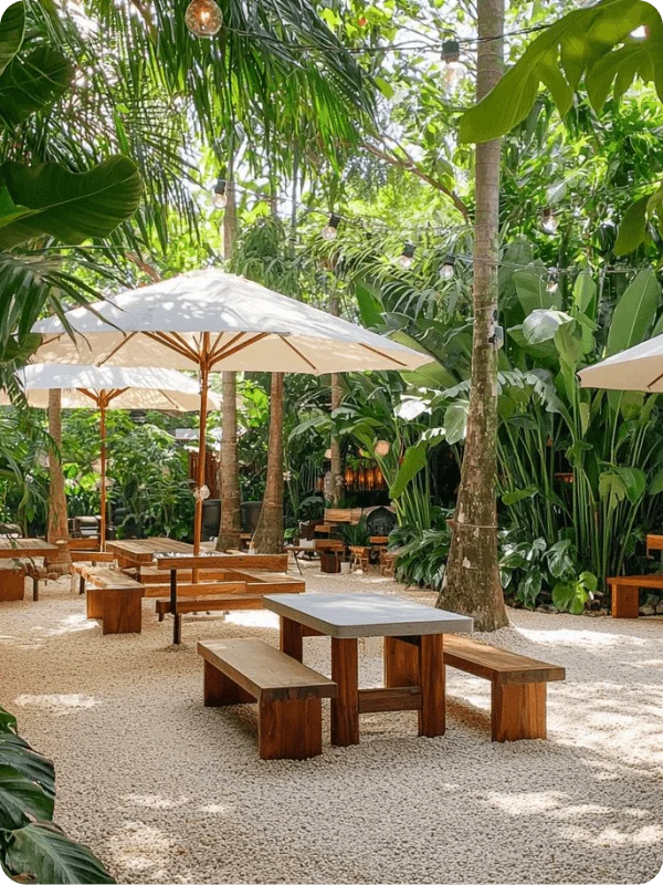 Tư vấn & Thiết kế sân vườn quán cafe, homestay